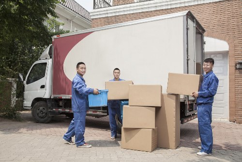 Canary Wharf movers handling a residential relocation in a high-rise building