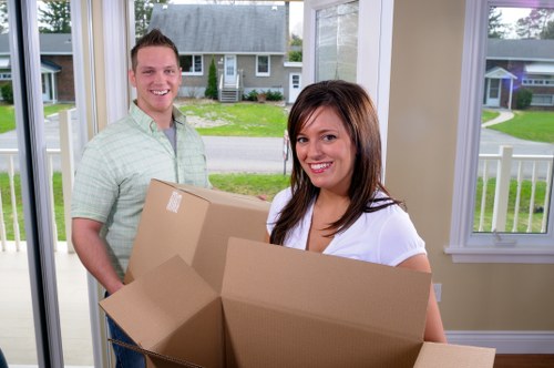 Man with van service operating in Canary Wharf with apartment move support