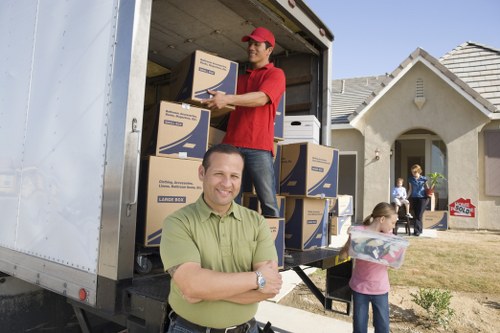 Secure packing materials used by removal companies in Canary Wharf