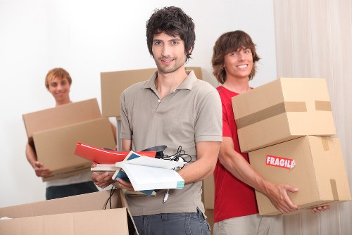 Canarywharf Movers team preparing a home relocation