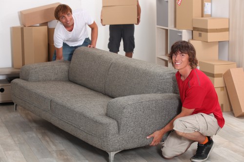 Professional home removals in a modern Canary Wharf flat