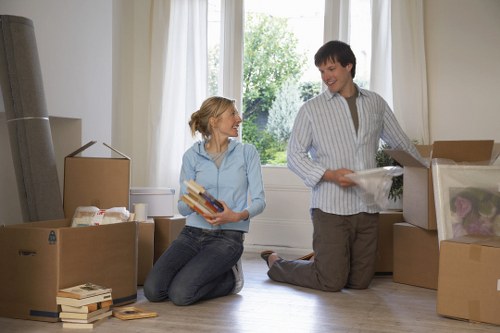 Office relocation using a Canary Wharf removal van