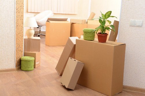 Urban relocation logistics for house removalists in Canary Wharf
